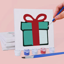 Carica l&#39;immagine nel visualizzatore di Gallery, Mini Set Dipingere con i numeri 20x20cm (4 pezzi) - Icone Classiche di Natale 2