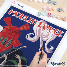 Carica l'immagine nel visualizzatore di Gallery, Dipingere con i numeri - Manifesto Moulin Rouge - Music Hall