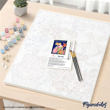 Carica l'immagine nel visualizzatore di Gallery, Dipingere con i numeri - Manifesto Moulin Rouge - Parigi che gira