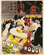 Carica l'immagine nel visualizzatore di Gallery, Dipingere con i numeri - Manifesto Moulin Rouge - La Dama in giallo Figured'Art