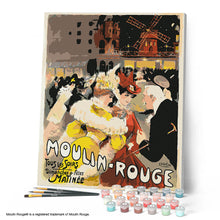 Carica l'immagine nel visualizzatore di Gallery, Dipingere con i numeri - Manifesto Moulin Rouge - La Dama in giallo
