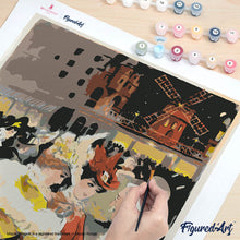 Carica l'immagine nel visualizzatore di Gallery, Dipingere con i numeri - Manifesto Moulin Rouge - La Dama in giallo