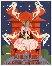 Carica l'immagine nel visualizzatore di Gallery, Dipingere con i numeri - Manifesto Moulin Rouge - La rivista di Mistinguett Figured'Art