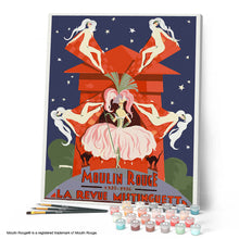 Carica l'immagine nel visualizzatore di Gallery, Dipingere con i numeri - Manifesto Moulin Rouge - La rivista di Mistinguett