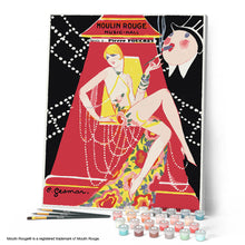 Carica l'immagine nel visualizzatore di Gallery, Dipingere con i numeri - Manifesto Moulin Rouge - Programma Music Hall Gesmar