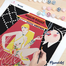 Carica l'immagine nel visualizzatore di Gallery, Dipingere con i numeri - Manifesto Moulin Rouge - Programma Music Hall Gesmar