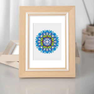 Mini Set Diamond Painting 15x20cm (4 pezzi) - Mandala Blu