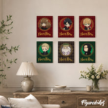 Carica l'immagine nel visualizzatore di Gallery, Mini Set Dipingere con i numeri 15x20cm (6 pezzi) - Ritratti di Harry Potter