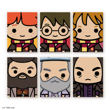Carica l'immagine nel visualizzatore di Gallery, Mini Set Dipingere con i numeri 15x20cm (6 pezzi) - Volti Chibi di Harry Potter Figured'Art