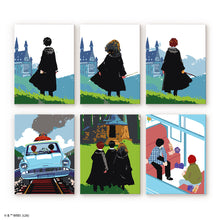 Carica l'immagine nel visualizzatore di Gallery, Mini Set Dipingere con i numeri 15x20cm (6 pezzi) - Harry Potter in viaggio verso Hogwarts Figured'Art