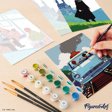 Carica l'immagine nel visualizzatore di Gallery, Mini Set Dipingere con i numeri 15x20cm (6 pezzi) - Harry Potter in viaggio verso Hogwarts