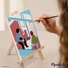 Carica l'immagine nel visualizzatore di Gallery, Mini Set Dipingere con i numeri 15x20cm (6 pezzi) - Harry Potter in viaggio verso Hogwarts