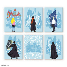 Carica l'immagine nel visualizzatore di Gallery, Mini Set Dipingere con i numeri 15x20cm (6 pezzi) - Harry Potter - Guardando al Futuro Figured'Art