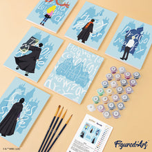 Carica l'immagine nel visualizzatore di Gallery, Mini Set Dipingere con i numeri 15x20cm (6 pezzi) - Harry Potter - Guardando al Futuro