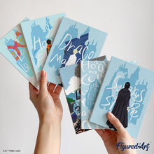 Carica l'immagine nel visualizzatore di Gallery, Mini Set Dipingere con i numeri 15x20cm (6 pezzi) - Harry Potter - Guardando al Futuro