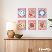 Carica l'immagine nel visualizzatore di Gallery, Mini Set Dipingere con i numeri 15x20cm (6 pezzi) - Buon Compleanno Harry Potter!