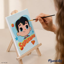 Carica l'immagine nel visualizzatore di Gallery, Mini Set Dipingere con i numeri 15x20cm (6 pezzi) - Superman e Supergirl