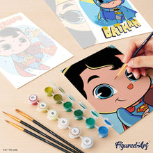Carica l'immagine nel visualizzatore di Gallery, Mini Set Dipingere con i numeri 15x20cm (6 pezzi) - Justice League - Più Tenera che Mai