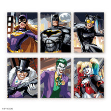 Carica l'immagine nel visualizzatore di Gallery, Mini Set Dipingere con i numeri 15x20cm (6 pezzi) - Batman - Eroi e Criminali Figured'Art