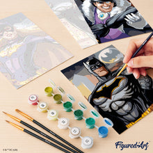 Carica l'immagine nel visualizzatore di Gallery, Mini Set Dipingere con i numeri 15x20cm (6 pezzi) - Batman - Eroi e Criminali