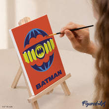 Carica l'immagine nel visualizzatore di Gallery, Mini Set Dipingere con i numeri 15x20cm (6 pezzi) - Batman e Superman