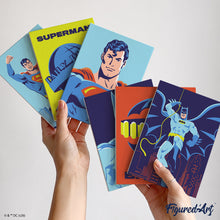 Carica l'immagine nel visualizzatore di Gallery, Mini Set Dipingere con i numeri 15x20cm (6 pezzi) - Batman e Superman