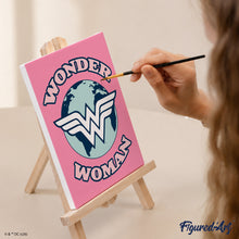 Carica l'immagine nel visualizzatore di Gallery, Mini Set Dipingere con i numeri 15x20cm (6 pezzi) - Impavida Wonder Woman