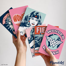 Carica l'immagine nel visualizzatore di Gallery, Mini Set Dipingere con i numeri 15x20cm (6 pezzi) - Impavida Wonder Woman