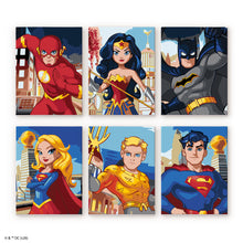 Carica l'immagine nel visualizzatore di Gallery, Mini Set Dipingere con i numeri 15x20cm (6 pezzi) - Gli Eroi della Justice League Figured'Art