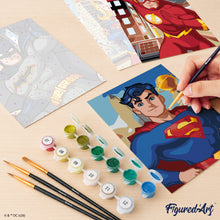 Carica l'immagine nel visualizzatore di Gallery, Mini Set Dipingere con i numeri 15x20cm (6 pezzi) - Gli Eroi della Justice League