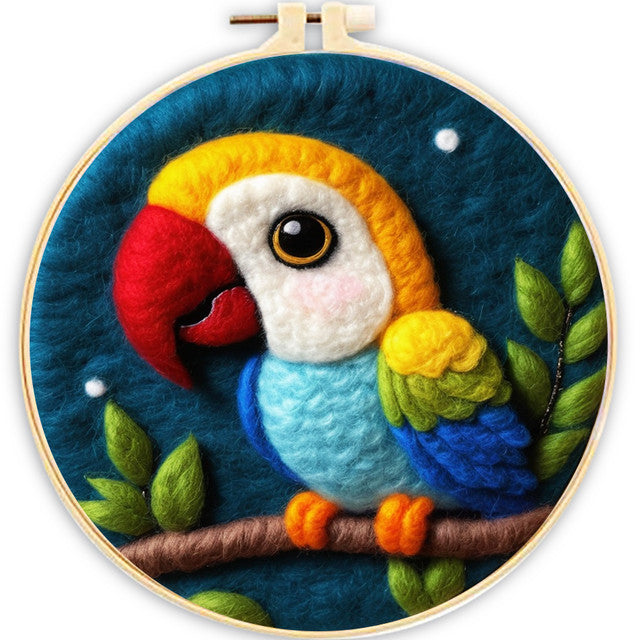 Needle Felting Pappagallo di Notte