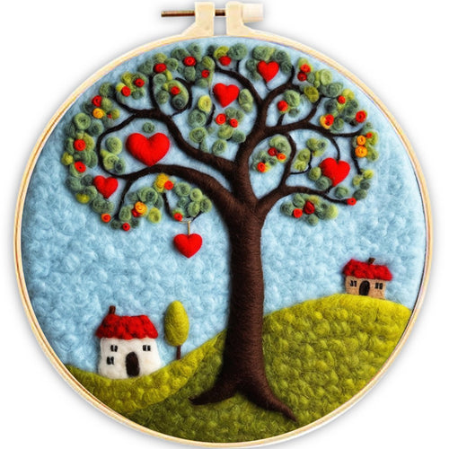 Needle Felting Albero dell'Amore
