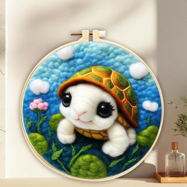 Needle Felting Tartaruga Bianca