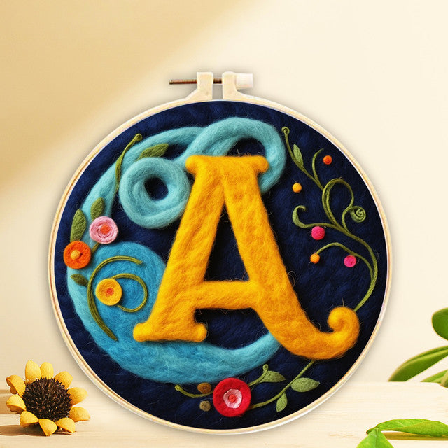 Needle Felting La Lettera A