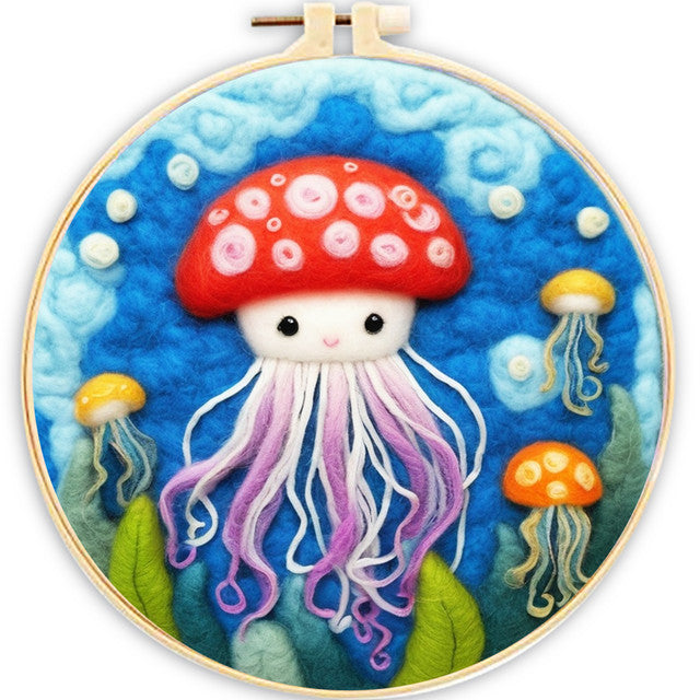Needle Felting Medusa di Funghi
