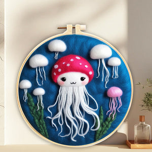Needle Felting Medusa Fungo Neonato