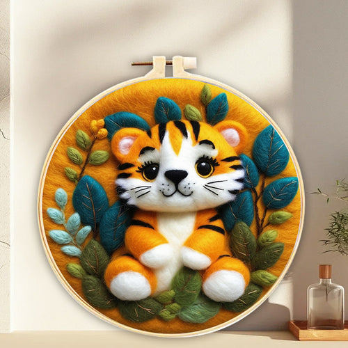 Needle Felting Cucciolo di Tigre Carino