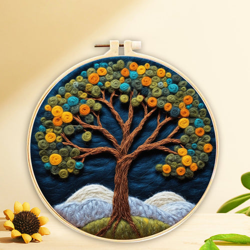 Needle Felting Grande Albero di Notte