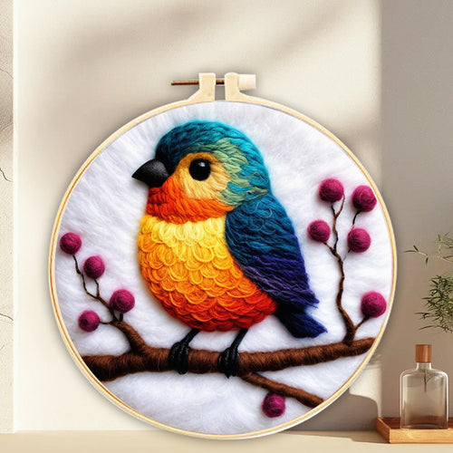 Needle Felting Bel Passero Azzurro