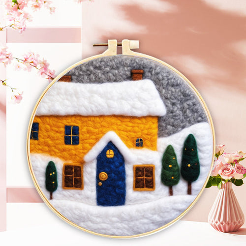 Needle Felting Casa in Inverno