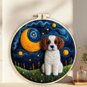 Needle Felting Cane Sotto il Cielo Notturno