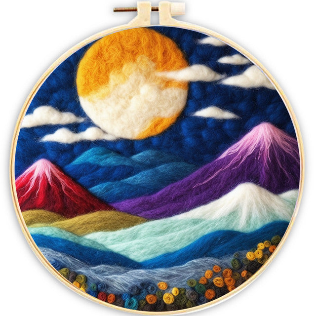Needle Felting Montagne Colorate