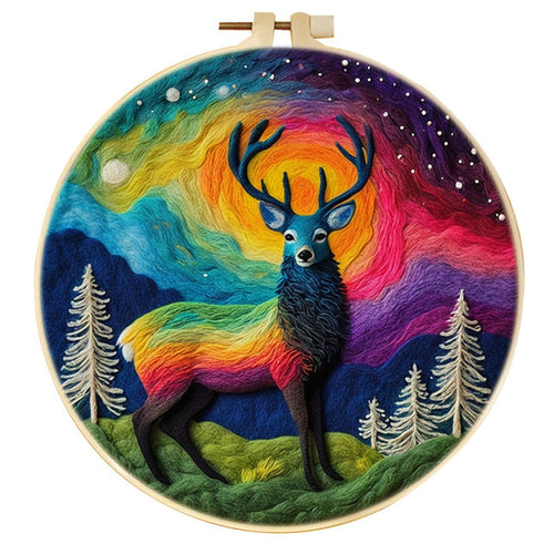 Needle Felting Arcobaleno Buck