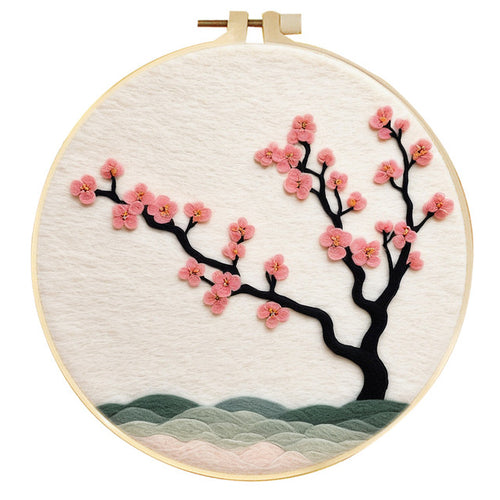 Needle Felting Giovane Albero di Ciliegio