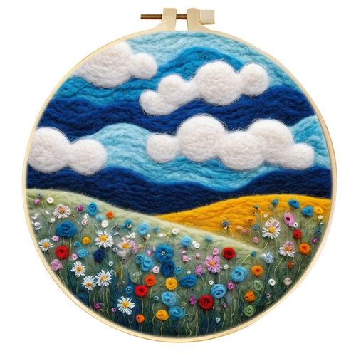 Needle Felting Campo di Fiori Colorati