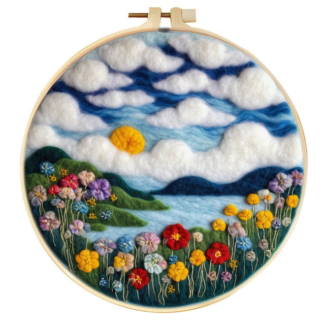 Needle Felting Fiori sulla Costa