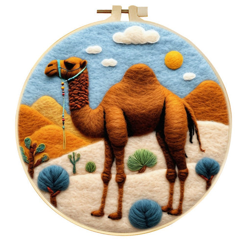 Needle Felting Camel nel Deserto