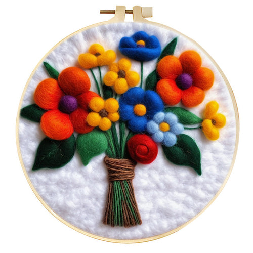 Needle Felting Mazzo di fiori