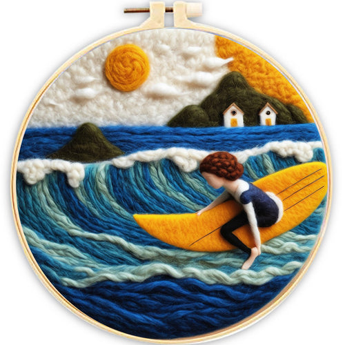 Needle Felting Cavalcando l'Onda