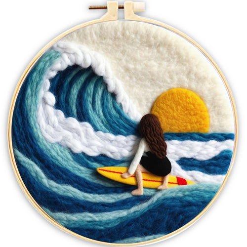 Needle Felting Tramonto del Surfista
